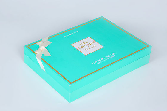 FSC Rigid Cardboard Gift Boxes Custom Printed Gold Foil