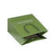 ISO9001 SGS Green Kraft Paper Bags With Handles PP Twisted