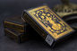 Gold Foil German Black Core Paper Playing Cards With Gold Foil Box Packaging