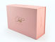 Gold Foiled Sturdy Magnetic Cardboard Box 2mm Thickness Pink Printed