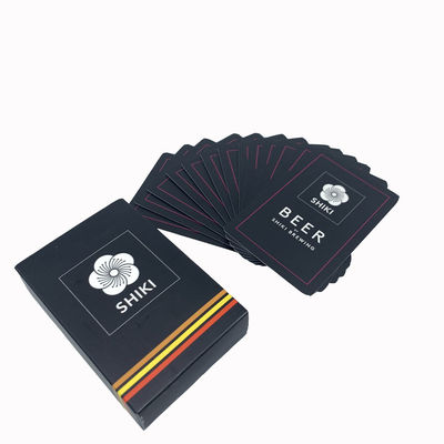 Custom Logo Printed 300gsm White Core Paper Playing Cards For Collection