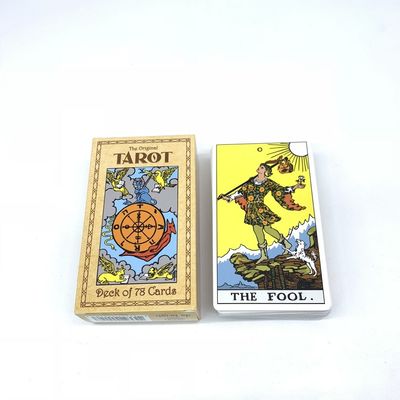 350gsm 78 Cards Paper Tarot Cards With Booklet Custom Logo Printed