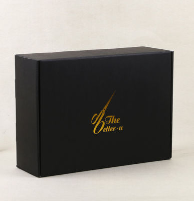Gift 250gsm Grey Board Cardboard Package Boxes Gold Foil Stamping