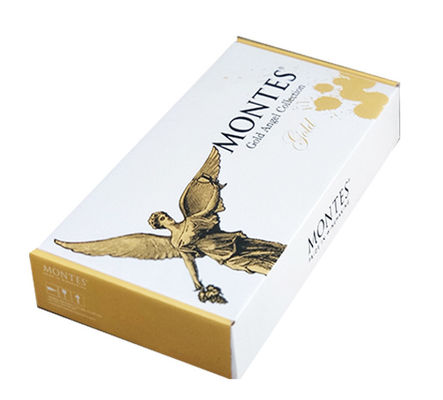 Recyclable White Wine Packaging Boxes CMYK Printing SGS Certificated
