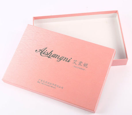 Tightly Bonded Rigid Cardboard Gift Boxes With Lid Silver Foil Stamping