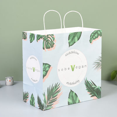 Durable Eco Friendly Paper Bags With Handles Strong Bearing