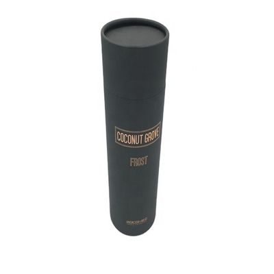 157gsm Cylindrical Cardboard Containers Gold Foil Paper Wine Tubes