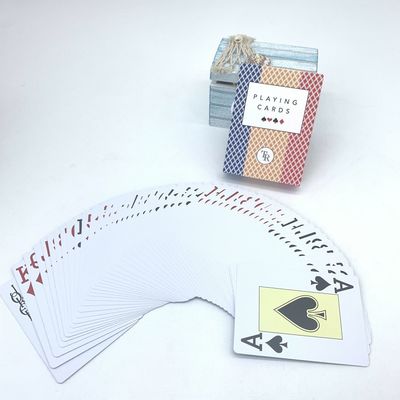 63*88mm 54Cards With 0.32mm Thickness 100% Plastic Poker Cards