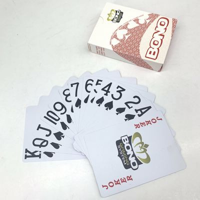 Flexible Plastic Poker Cards 0.3mm Personalized Plastic Playing Cards
