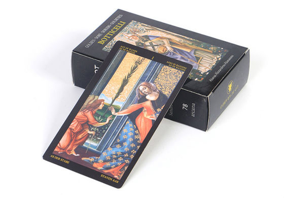 CMYK Printed 350gsm Coated Paper Tarot Cards 70x120mm Matt Finished