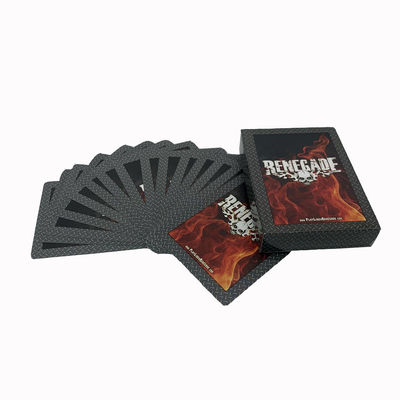 Air Cushioning Black Core Paper Playing Cards For Magicians