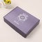 Foldable Purple Corrugated Paper Gift Packaging Box Silver Foil Stamping