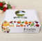 Biodegradable 3x4 Separate Tray White Corrugated Box For Fruit Packaging