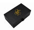 Black Gold Foil Stamping Pull Out Gift Boxes 4C Offset