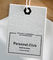Embossed Cotton Printed Hang Tags for garments white Debossing