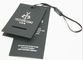 Black Swing 600dpi Paper Hang Tags For Clothing Offset Printing