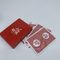 54 Red Color Printed 300gsm Coated Paper Playing Poker Cards Matt Varnishing