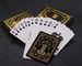 Gold Foil German Black Core Paper Playing Cards With Gold Foil Box Packaging