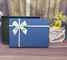 Custom Made Rigid Cardboard Boxes With Ribbons For Gifts Packaging